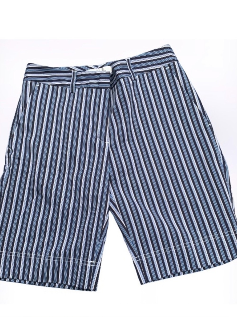 NWT Bugatchi Women size 2 striped “midnight” shorts Golf Shorts